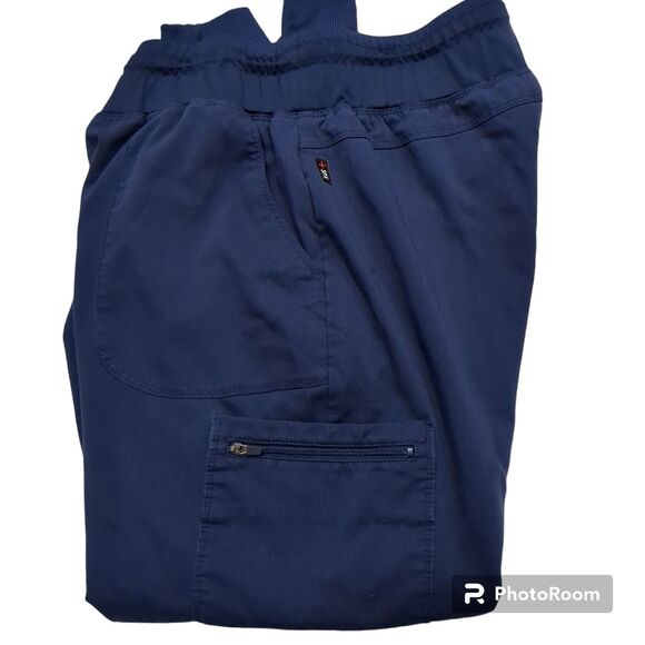 Grey's Anatomy Dark Blue Jogger Style Scrub Pants, Size MP - Picture 4 of 10
